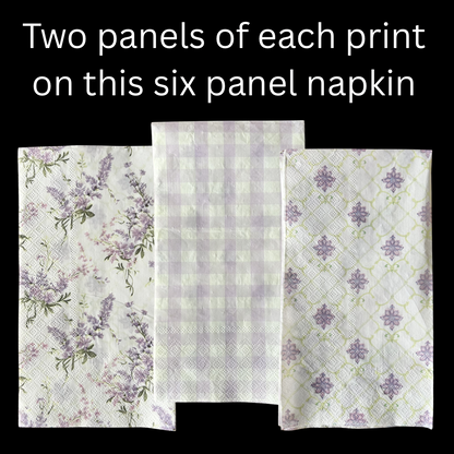 Napkin | Triple Print Purples
