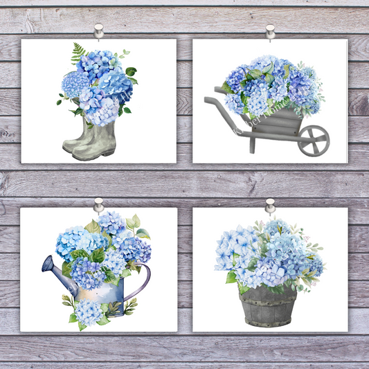 Prints | Blue Hydrangeas