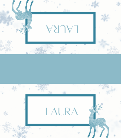Digital Place Cards | Blue Reindeer