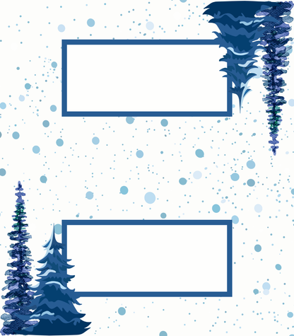 Digital Place Cards | Blue Trees