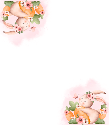 Place Cards | Bunny with Carrots (Digital Download)