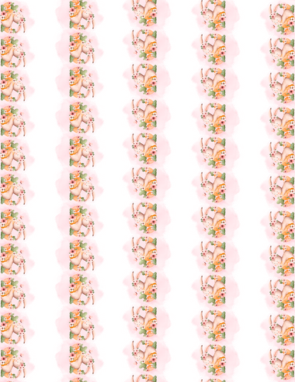 Digital Decoupage Prints | Bunny with Carrots