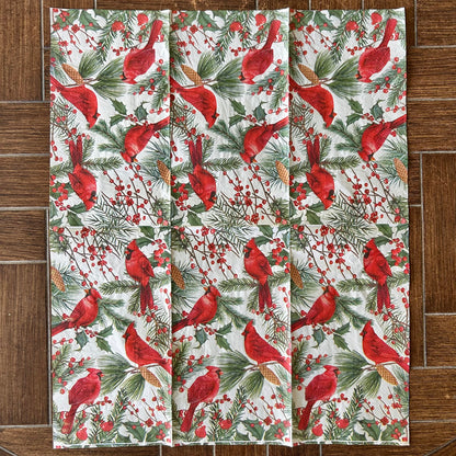 Napkin Bundle | Christmas Cardinals 2
