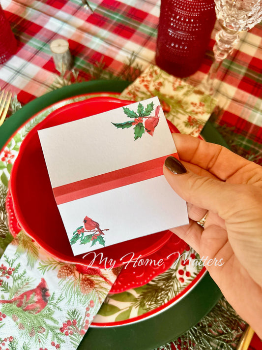 Place Cards | Cardinal 2