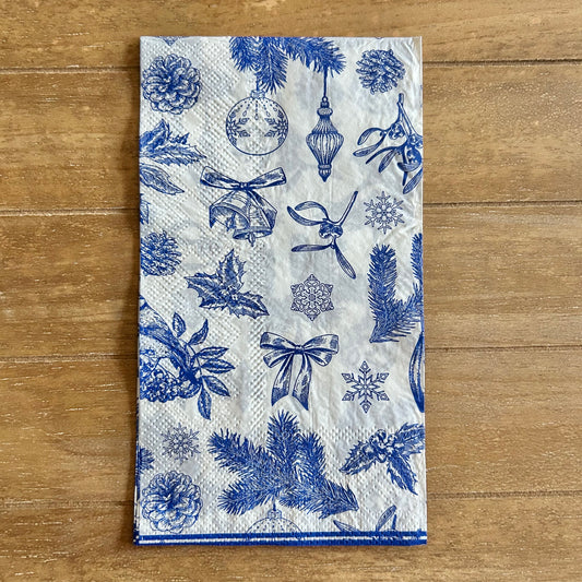 Napkin | Christmas Bits of Blue
