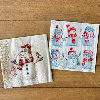 Napkin Bundle | Little Snowmen