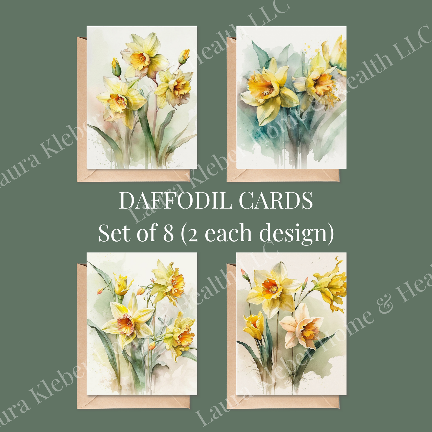 Cards | Daffodils (8 Pack)