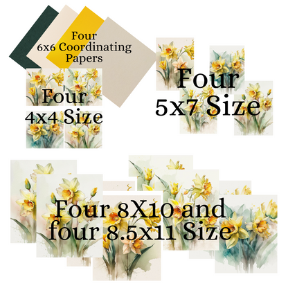 Digital DIY Decor Bundle | Daffodils