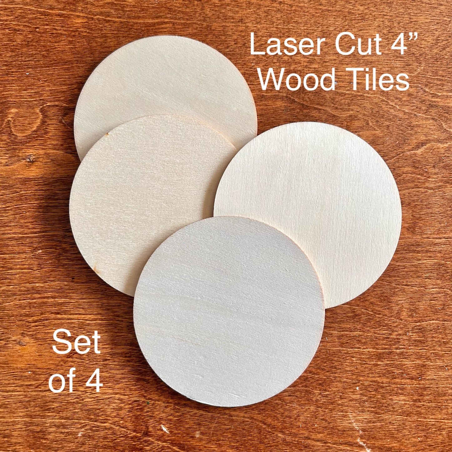 Wood Round Tile Blanks