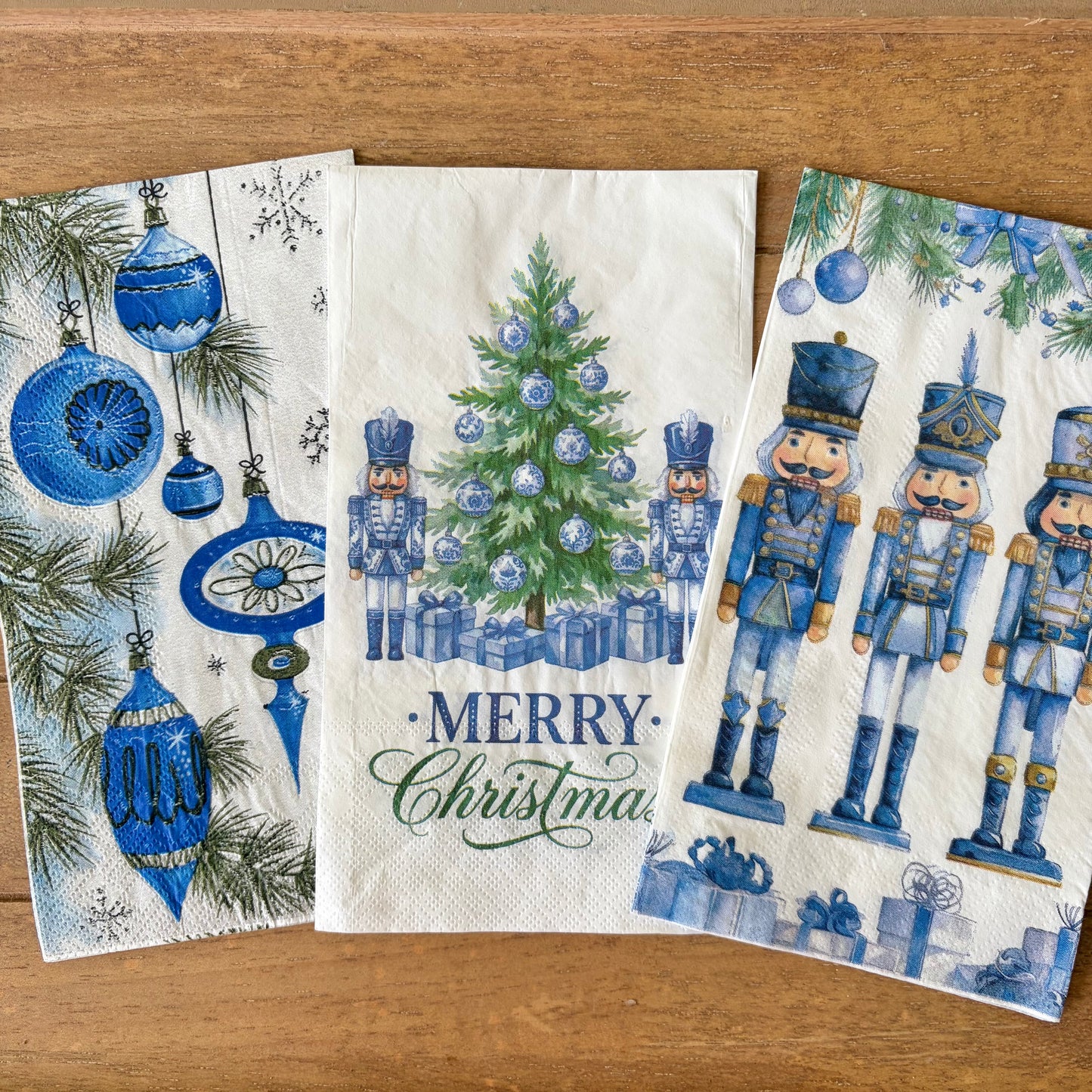 Napkin Bundle | Blue Nutcracker Christmas