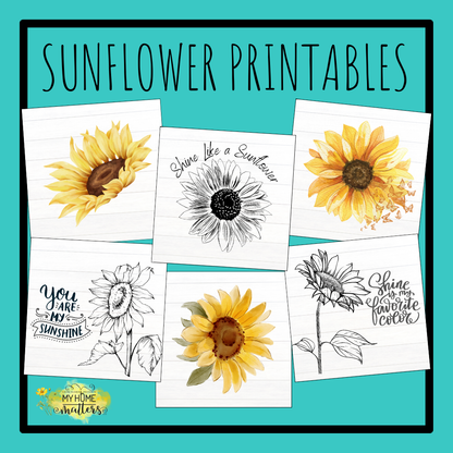 DIY Decor Bundle | Sunflower Prints (Digital Printable)