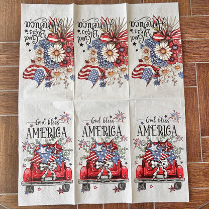 Napkin | Dual Print God Bless America