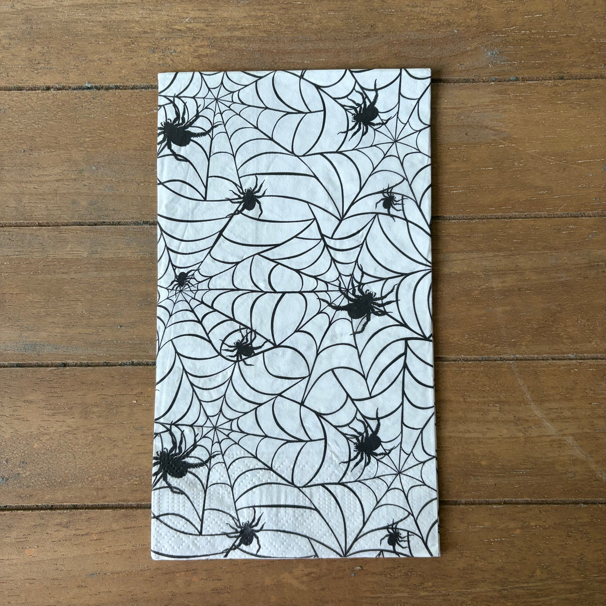 Napkin | Black & White Spider Web
