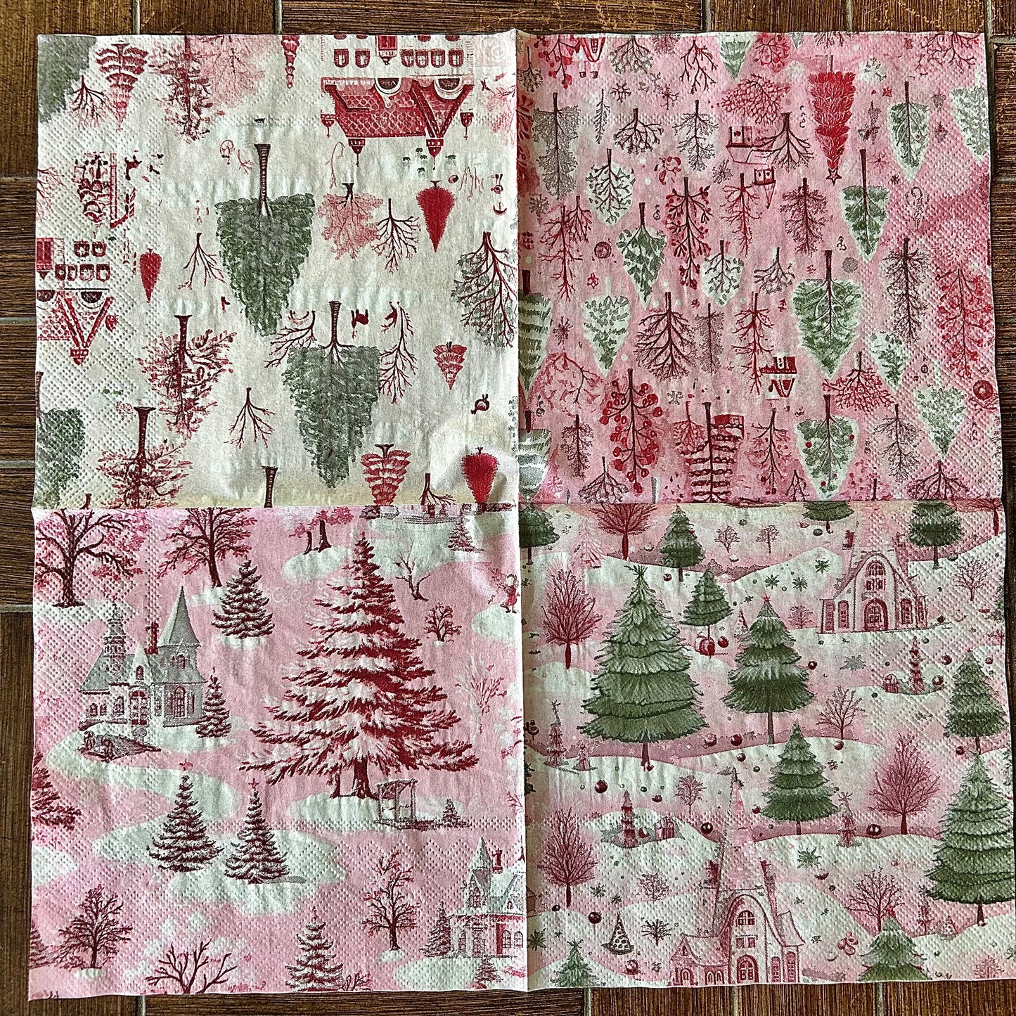 Napkin Bundle | Pink Christmas
