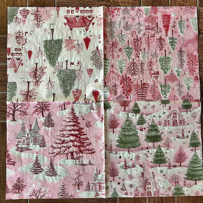 Napkin Bundle | Pink Christmas