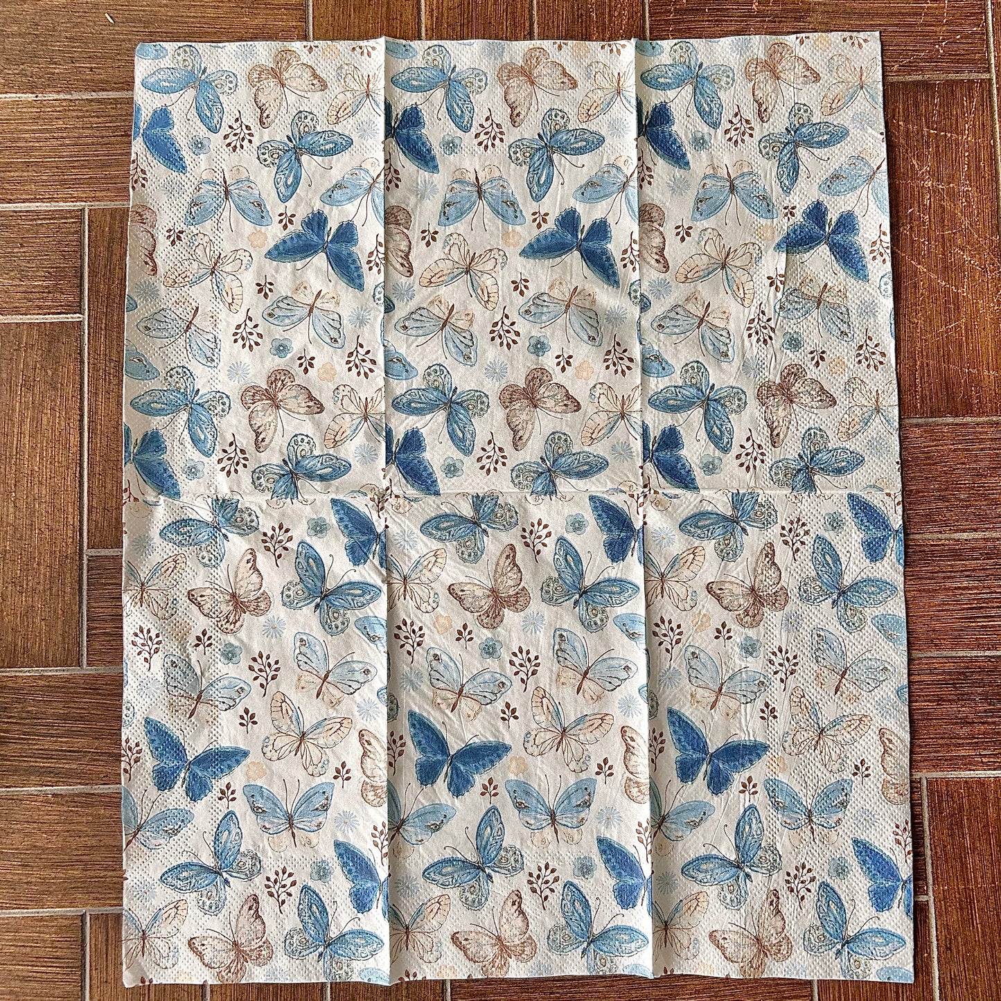 Napkin | Blue Butterflies