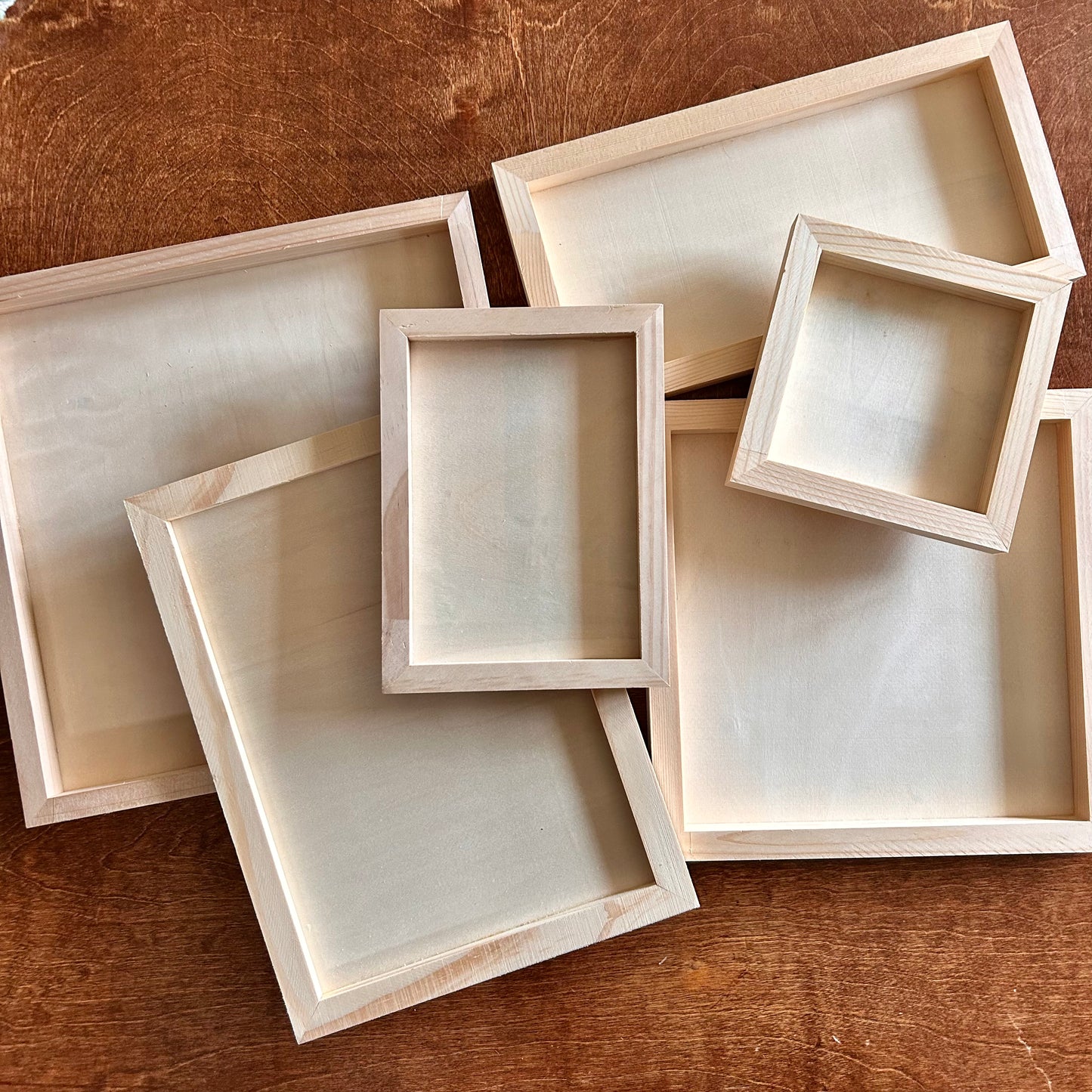 Framed wood reversible sign blanks