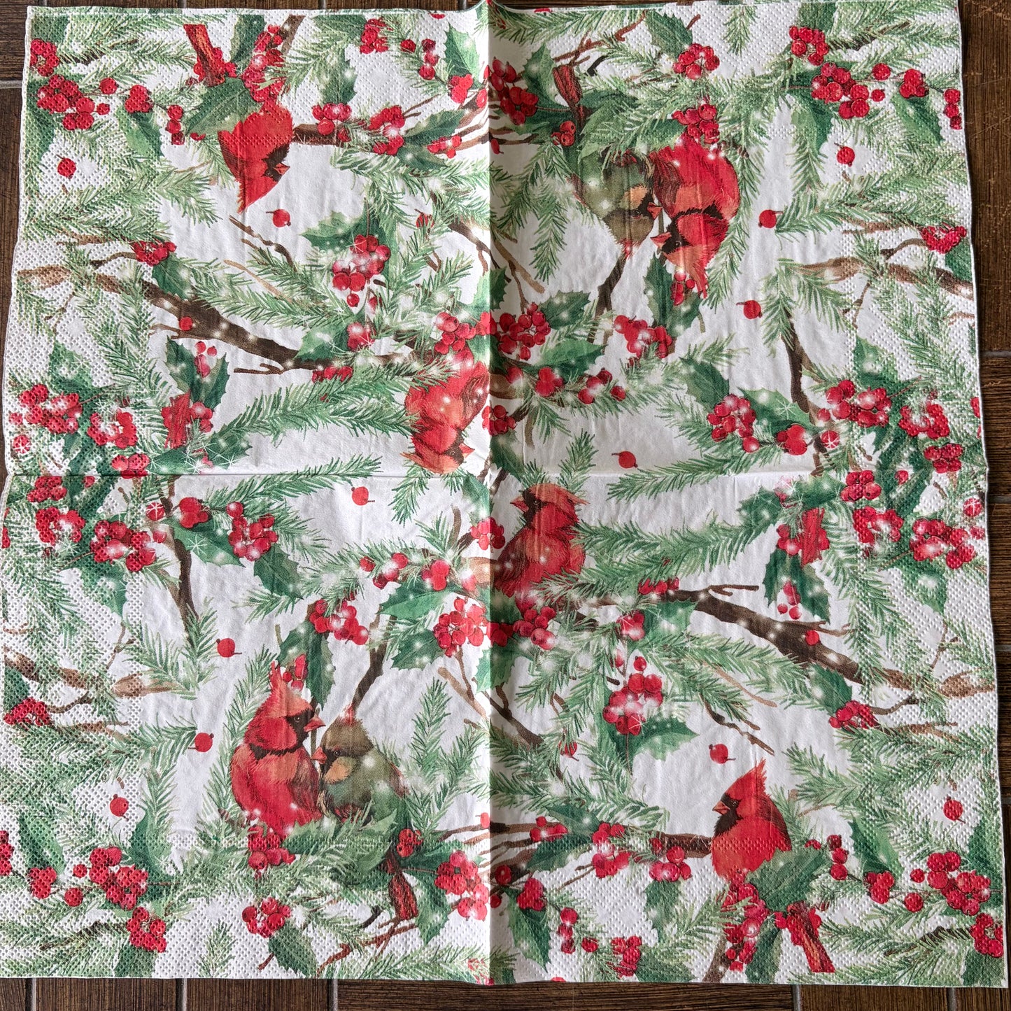 Napkin | Cardinals & Berries