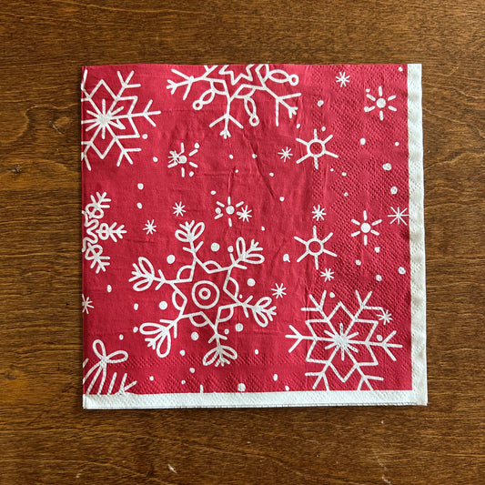 Napkin | Red Snowflake