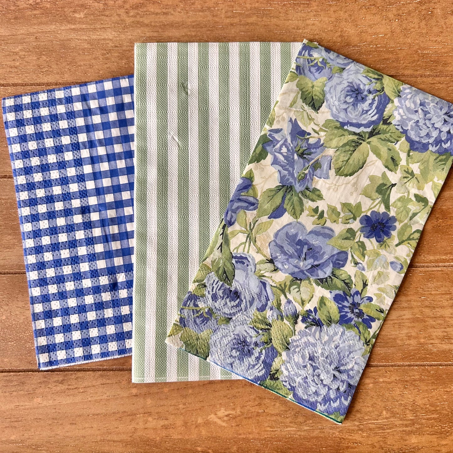 Napkin Bundle | Blue & Green Cottage Garden