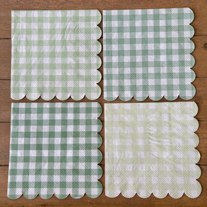 Napkin Bundle | Green Checks