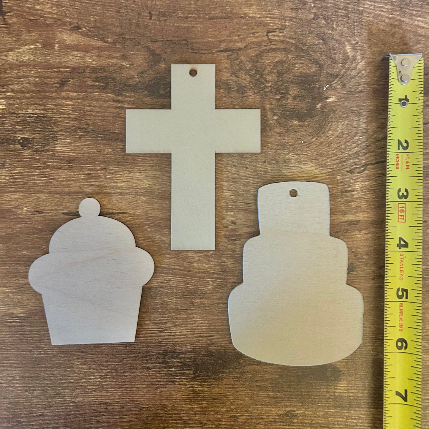 Laser Cut Wood Shapes (Single Packs)