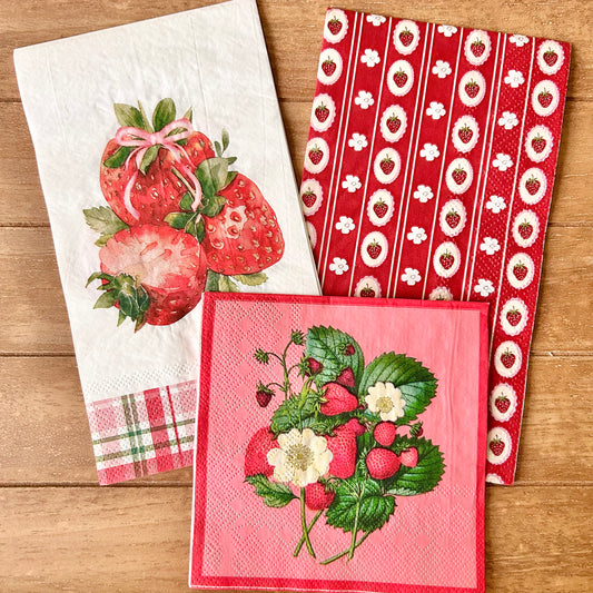 Napkin Bundle | Strawberries