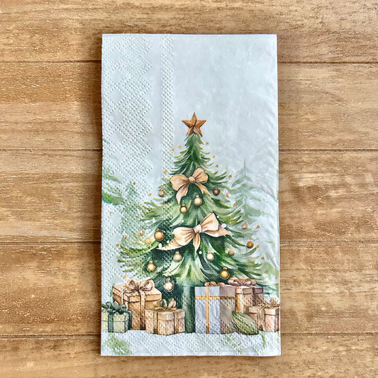 Napkin | Gold Embellished Tree