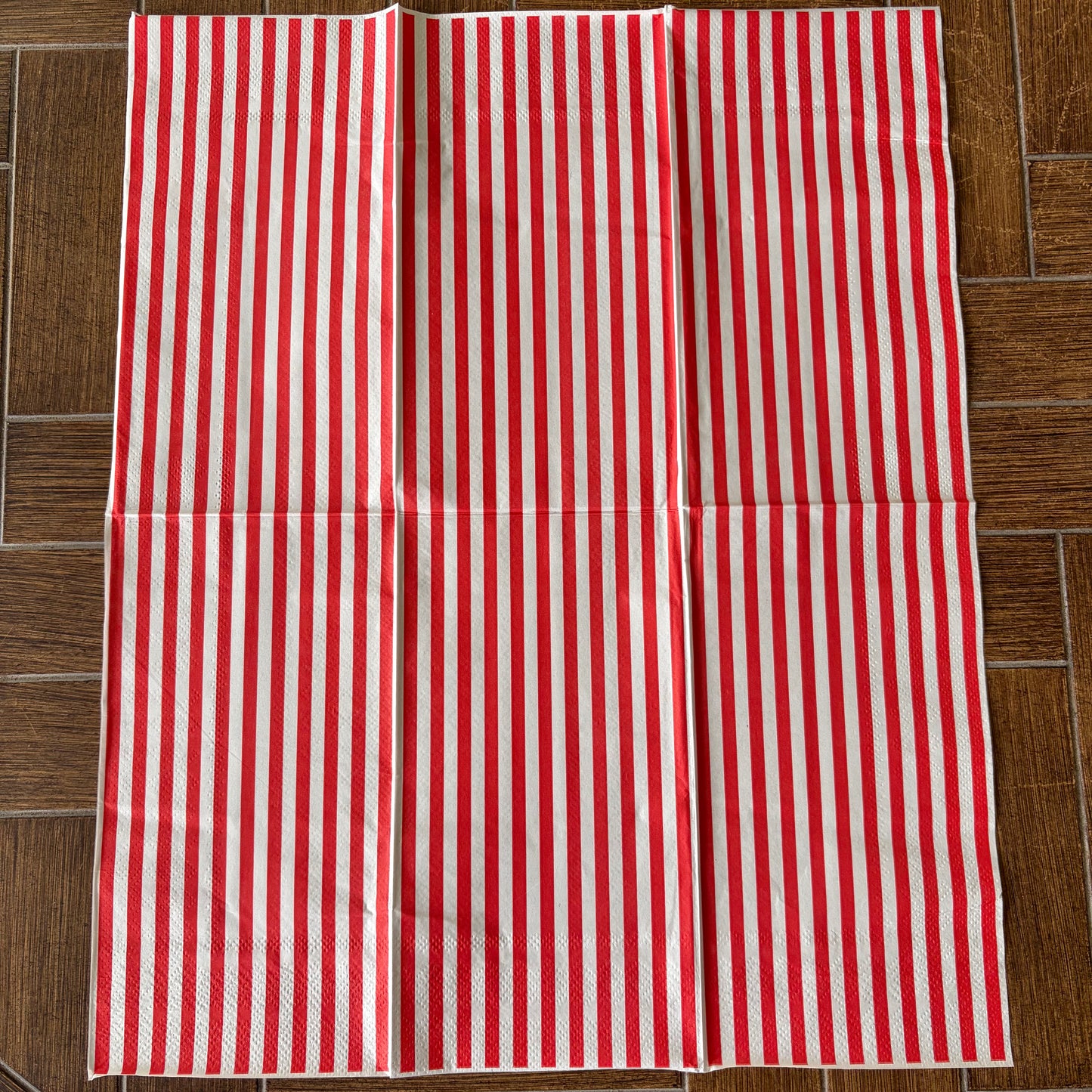 Napkin | Bright Red Stripes