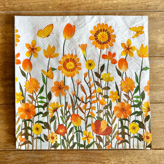 Napkin | Yellow Wildflowers