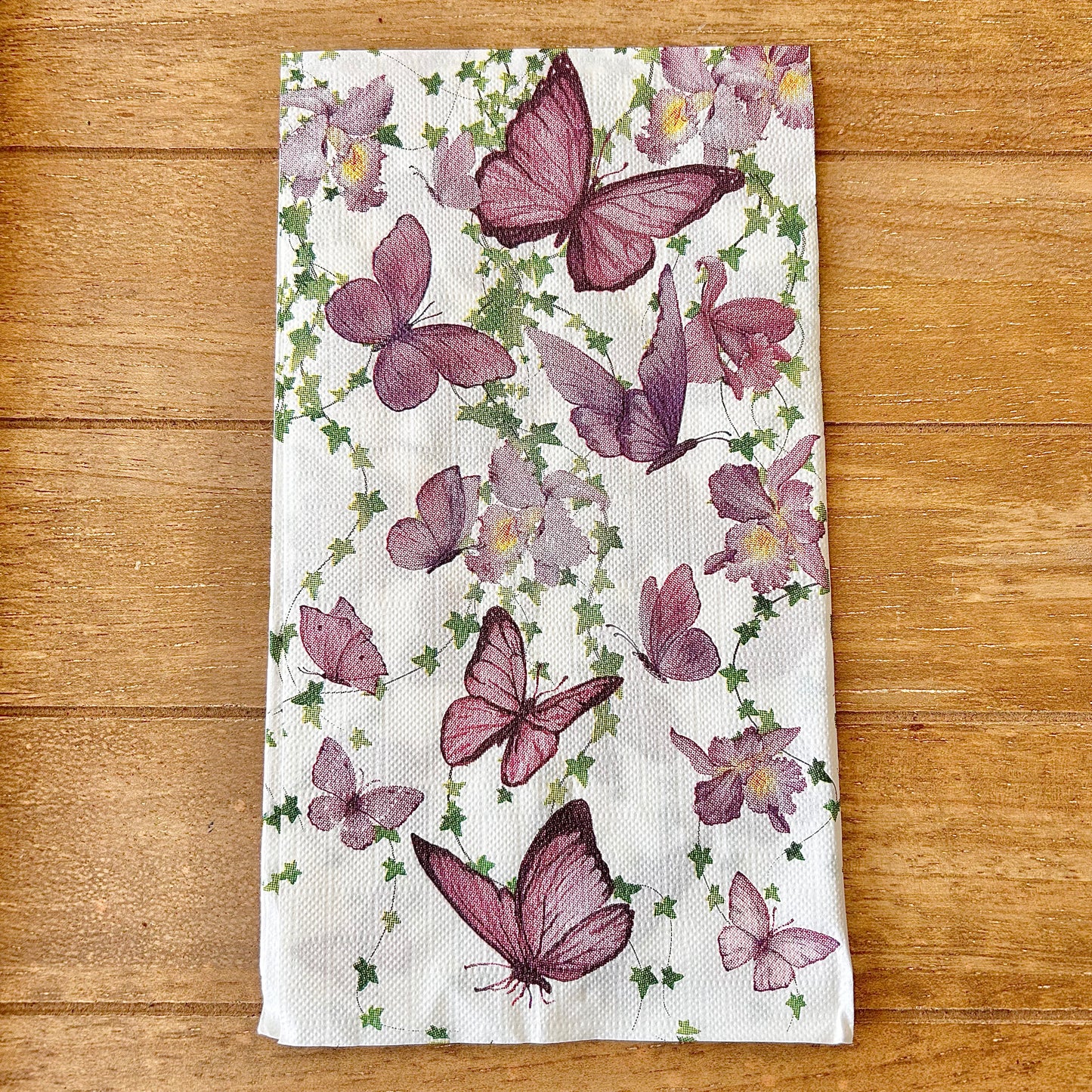 Napkin | Purple Butterflies