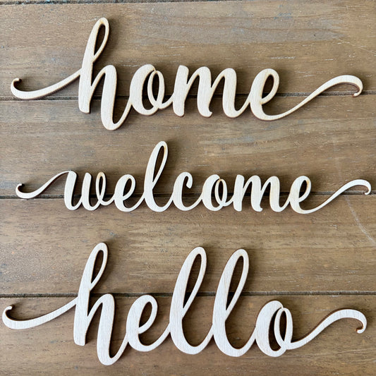Wood Word Cutouts