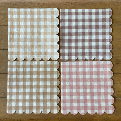 Napkin Bundle | Neutral Checks