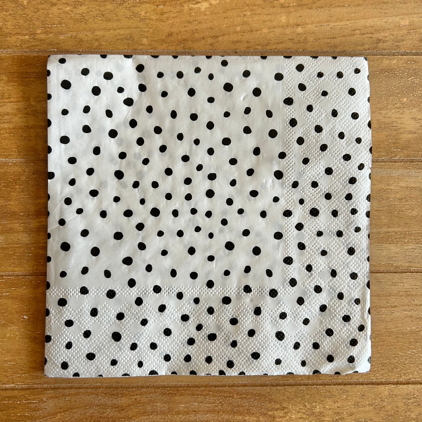 Napkin | Black and White Dots