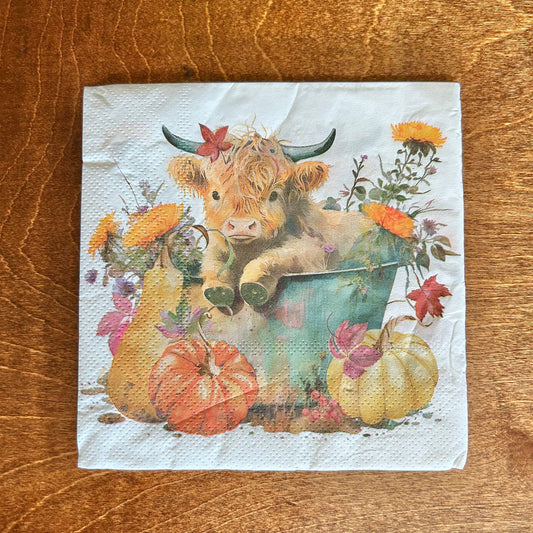 Napkin | Autumn Cow
