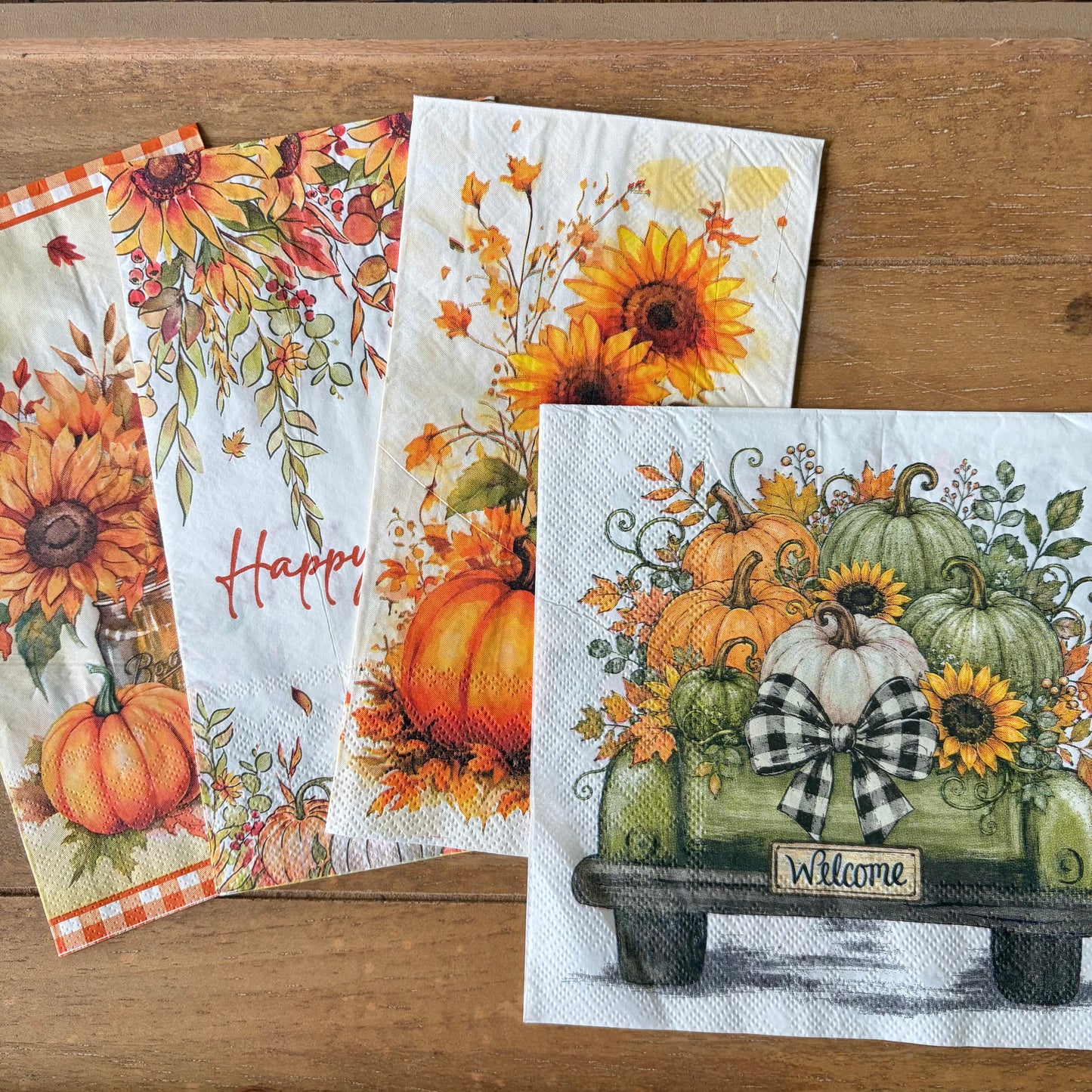 Napkin Bundle | Pumpkin & Sunflower Harvest