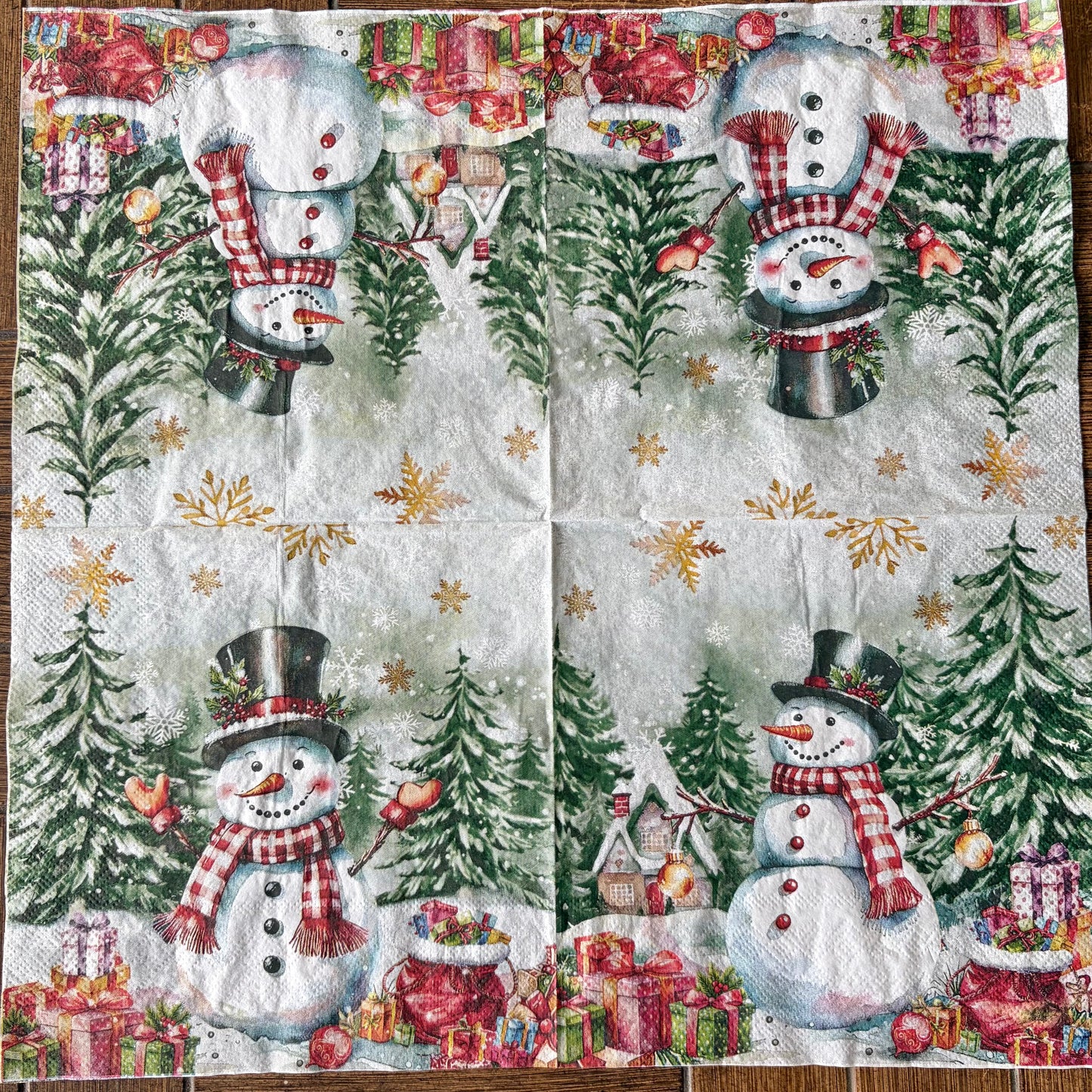 Napkin Bundle | Colorful Snowmen