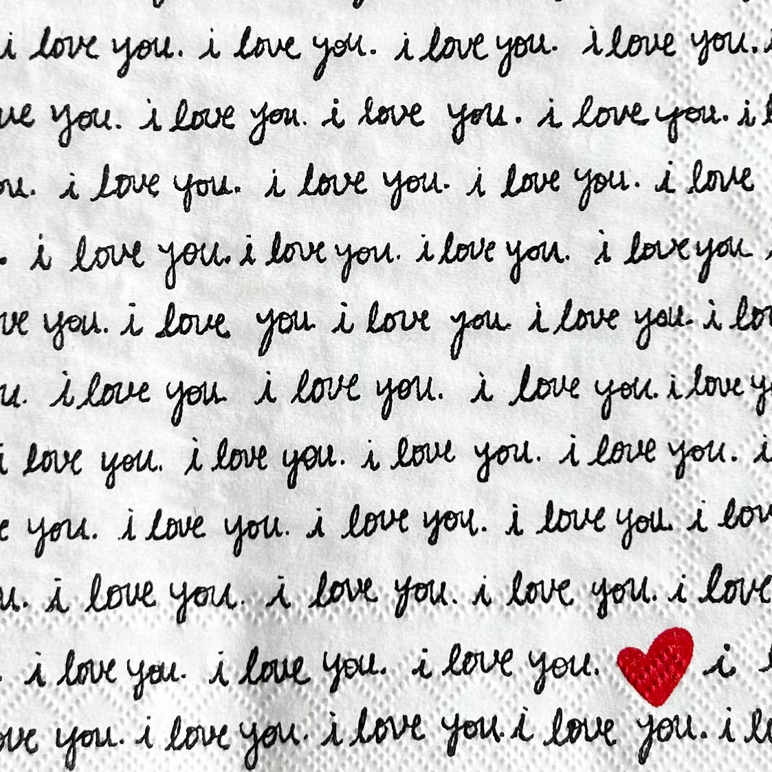 Napkin | I Love You Script