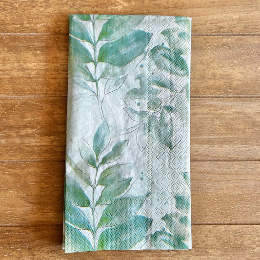 Napkin | Watercolor Leafy Greens