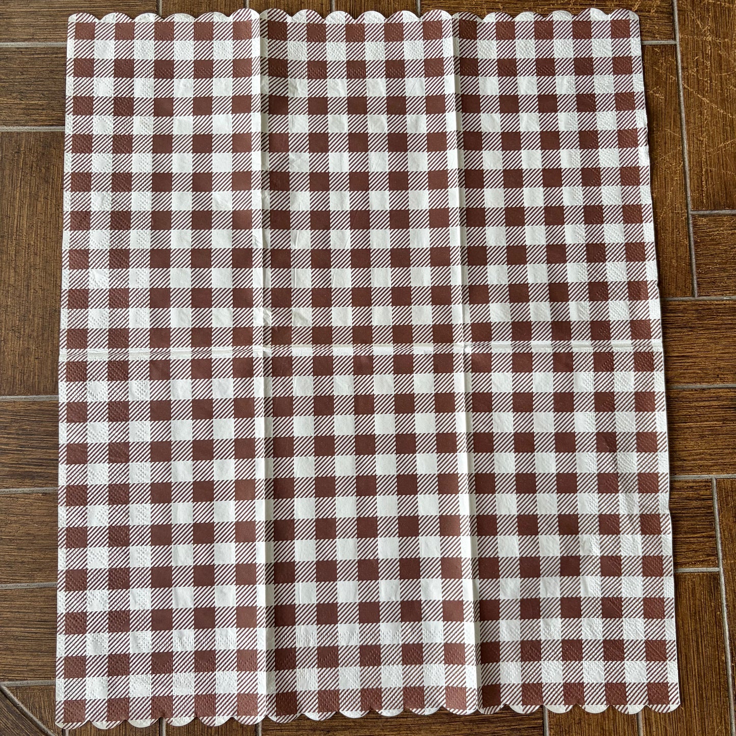 Napkin | Dark Brown Check