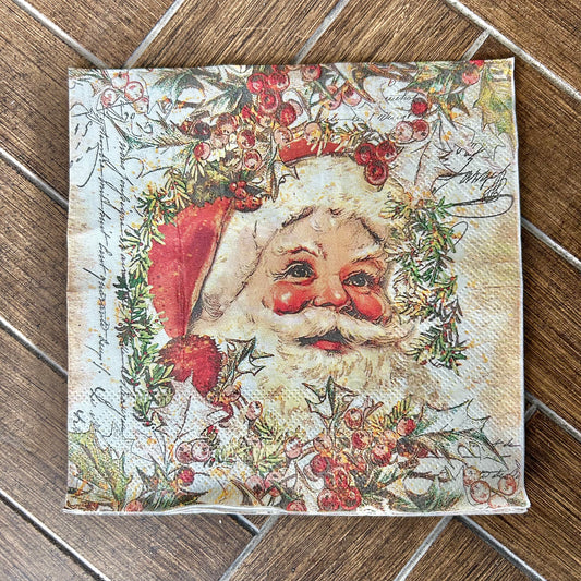 Napkin | Vintage Santa