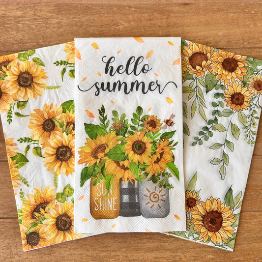 Napkin Bundle | Hello Summer Sunflowers