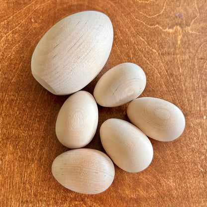 Eggs & Egg Cups (Wood)