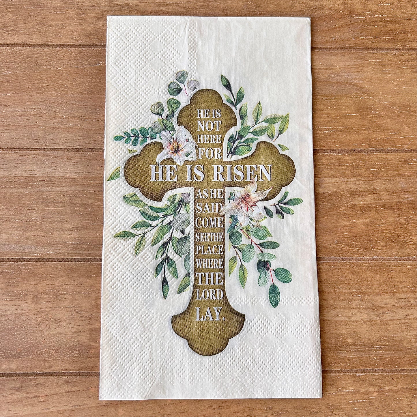 Napkin | Easter Cross in Neutrals
