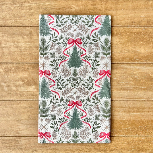 Napkin | Christmas Trees and Bows
