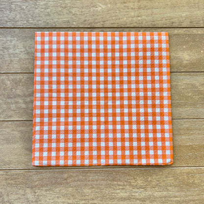 Napkin | Orange Gingham