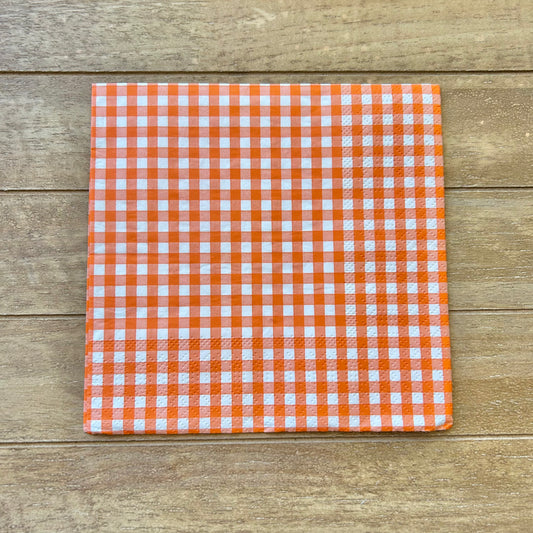 Napkin | Orange Gingham