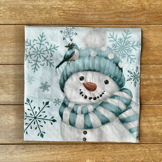 Napkin | Bluebird Snowman