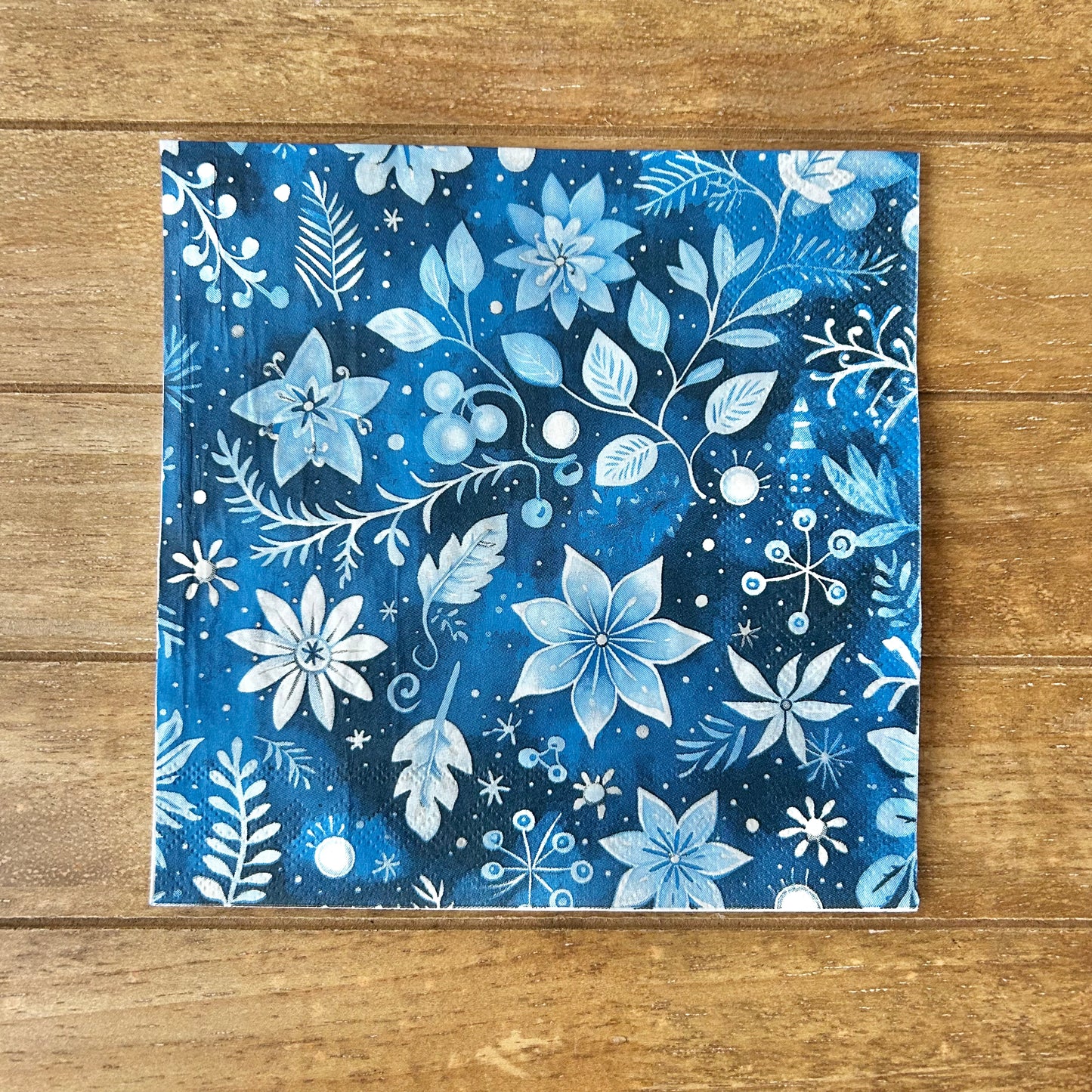 Napkin | Winter Blues Quad Print