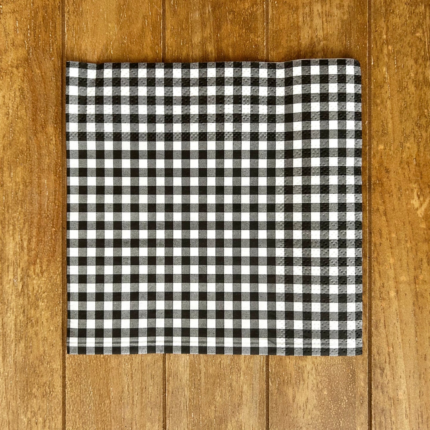 Napkin | Black and White Gingham